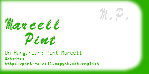 marcell pint business card